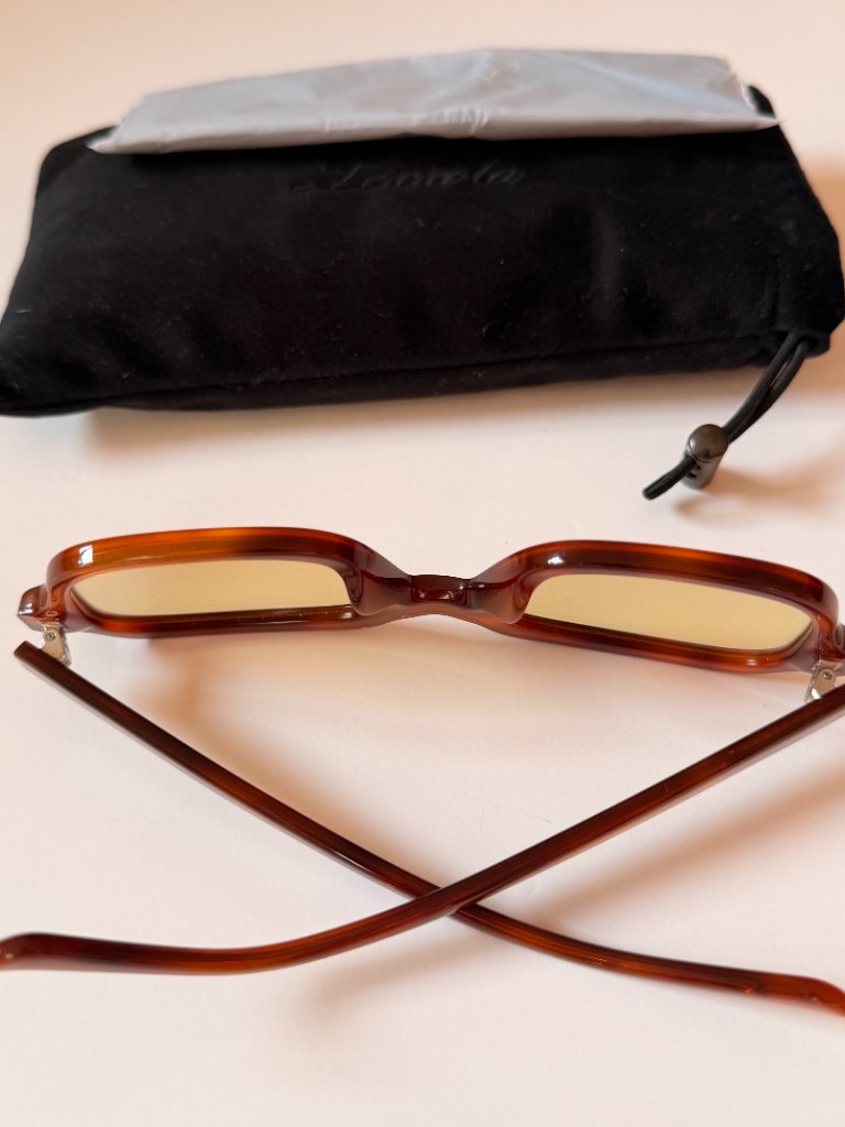 Bn With Case Lexxola Jordy Sunglasses Tort Yellow — image 5 of 7